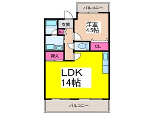 川辺辻岡マンションの物件間取画像